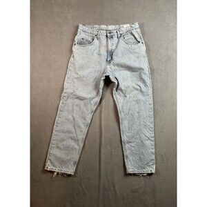 Gander Mountain Mens Size 34x30 Flannel Lined Jeans Workwear Outdoors Distressed